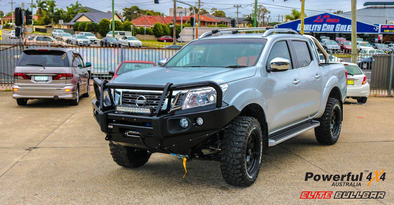 Rockarmor Elite Hoop Steel Bullbar - Nissan Navara Np300 D23 2015-2020 (Full Bar Replacement)