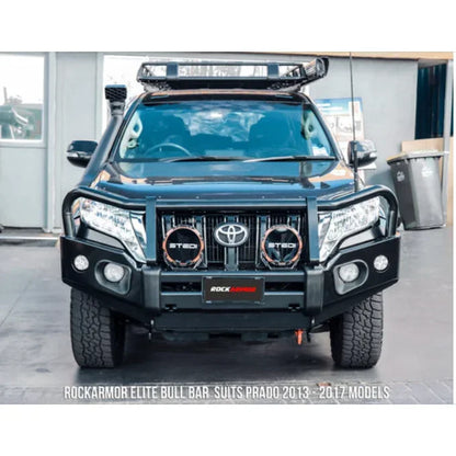Rockarmor Elite Hoop Steel Bullbar Combo Package - Toyota Prado Fj150 2018-Current (Full Bar Replacement)