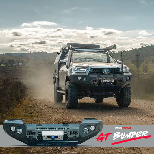 Rockarmor Gt Steel Hoopless Bullbar Combo Pack - Toyota Hilux 2020-2025
