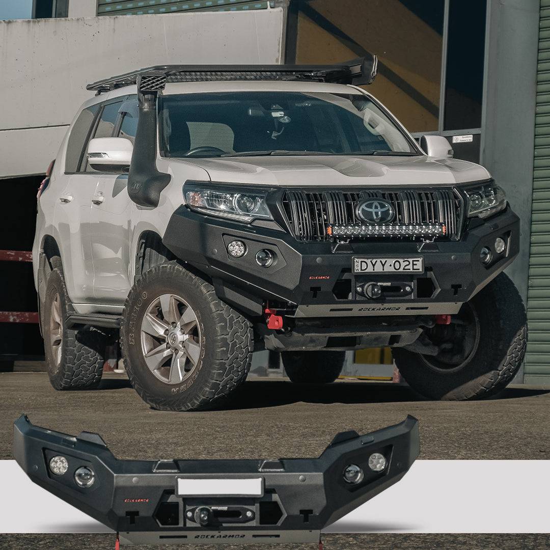 Rockarmor Gt Hoopless Steel Bullbar - Toyota Prado 150 11/2017-Current (Full Bar Replacement)