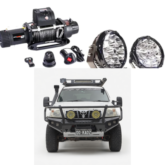 Rockarmor GT Hoop Bullbar Combo Pack - Toyota Prado 120 Series