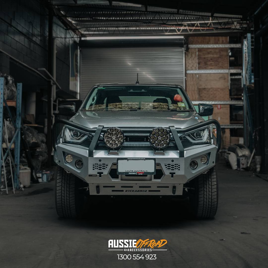 Rockarmor Gt Hoop Steel Bullbar Combo - Isuzu Dmax 08/2020-2024 PFL (Full Bar Replacement)