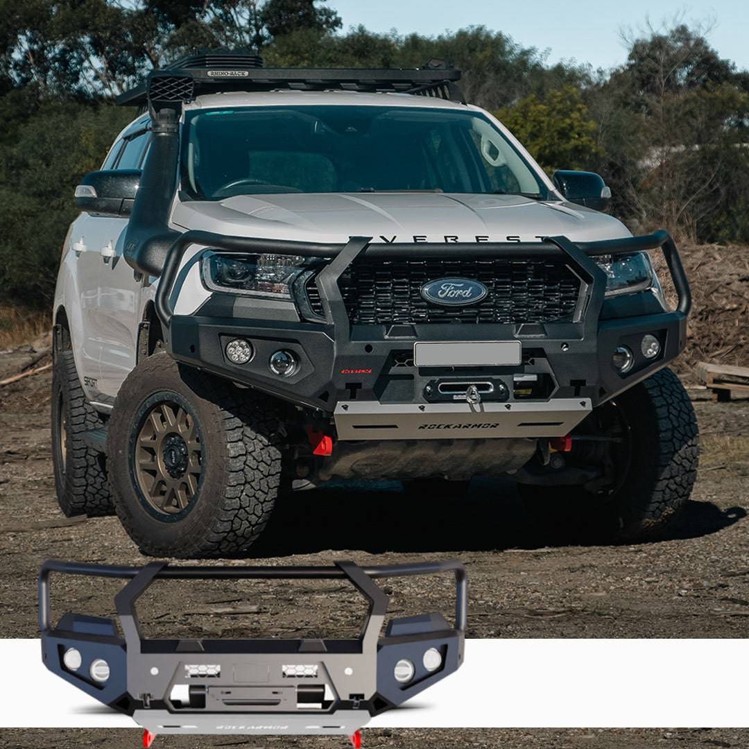 Rockarmor Gt Steel Hoop Bullbar Combo Pack - Ford Ranger  PX2 & 3