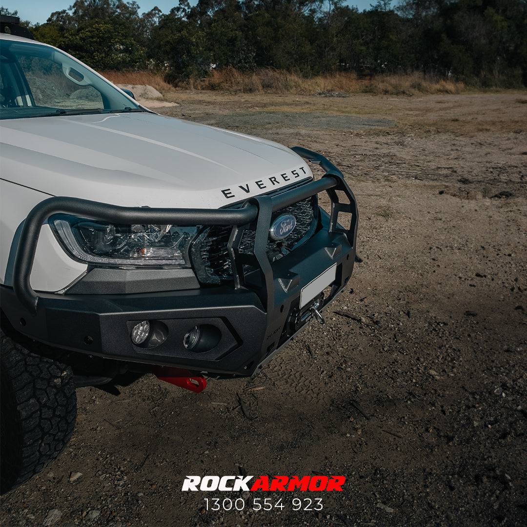 Rockarmor Rock Pack — Ford Everest (Px 2 & Px 3) | GT Hoop Bullbar + Rock Sliders