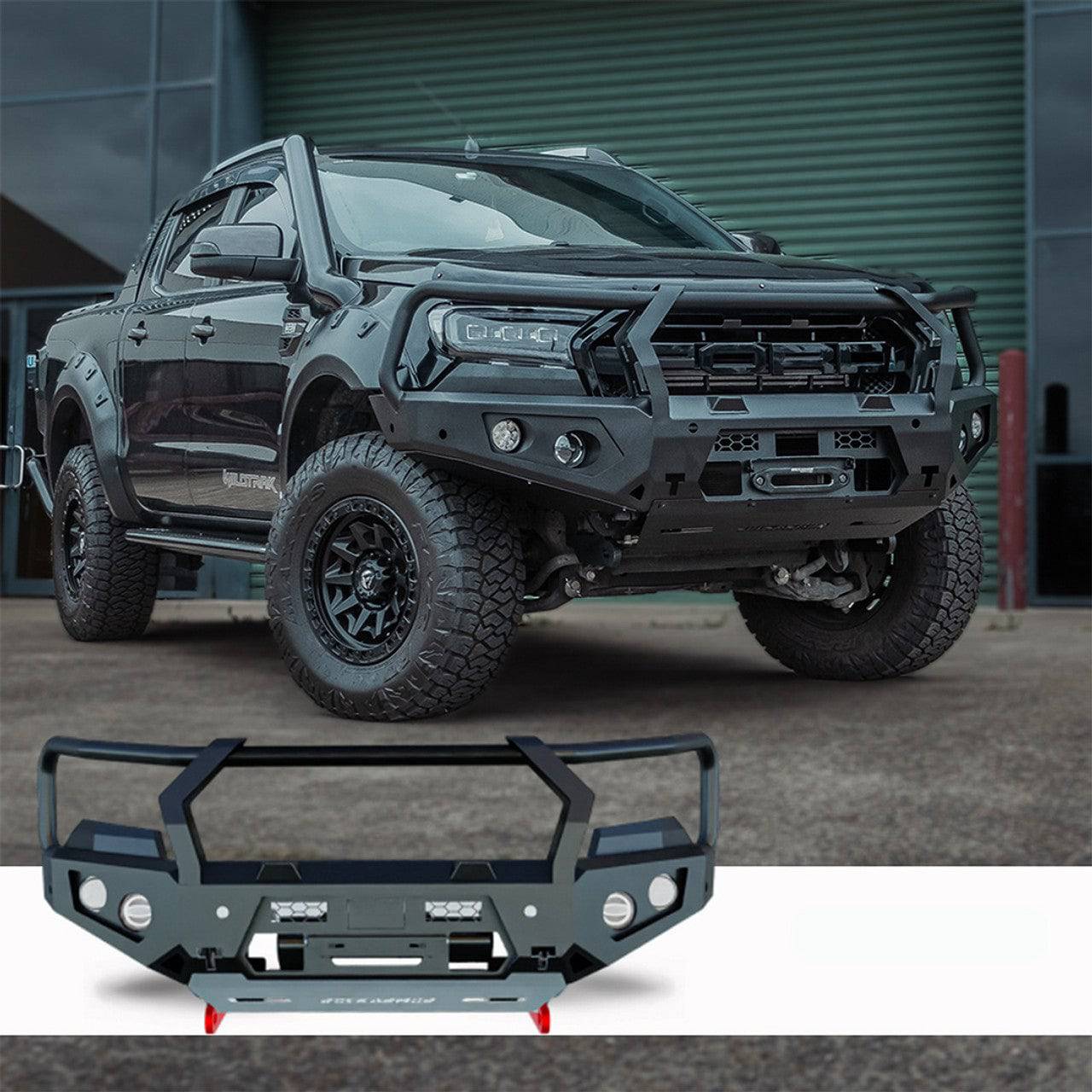 Rockarmor Gt Hoop Steel Bullbar - Ford Ranger Wildtrak (Px 2 & Px 3) (Full Bar Replacement)