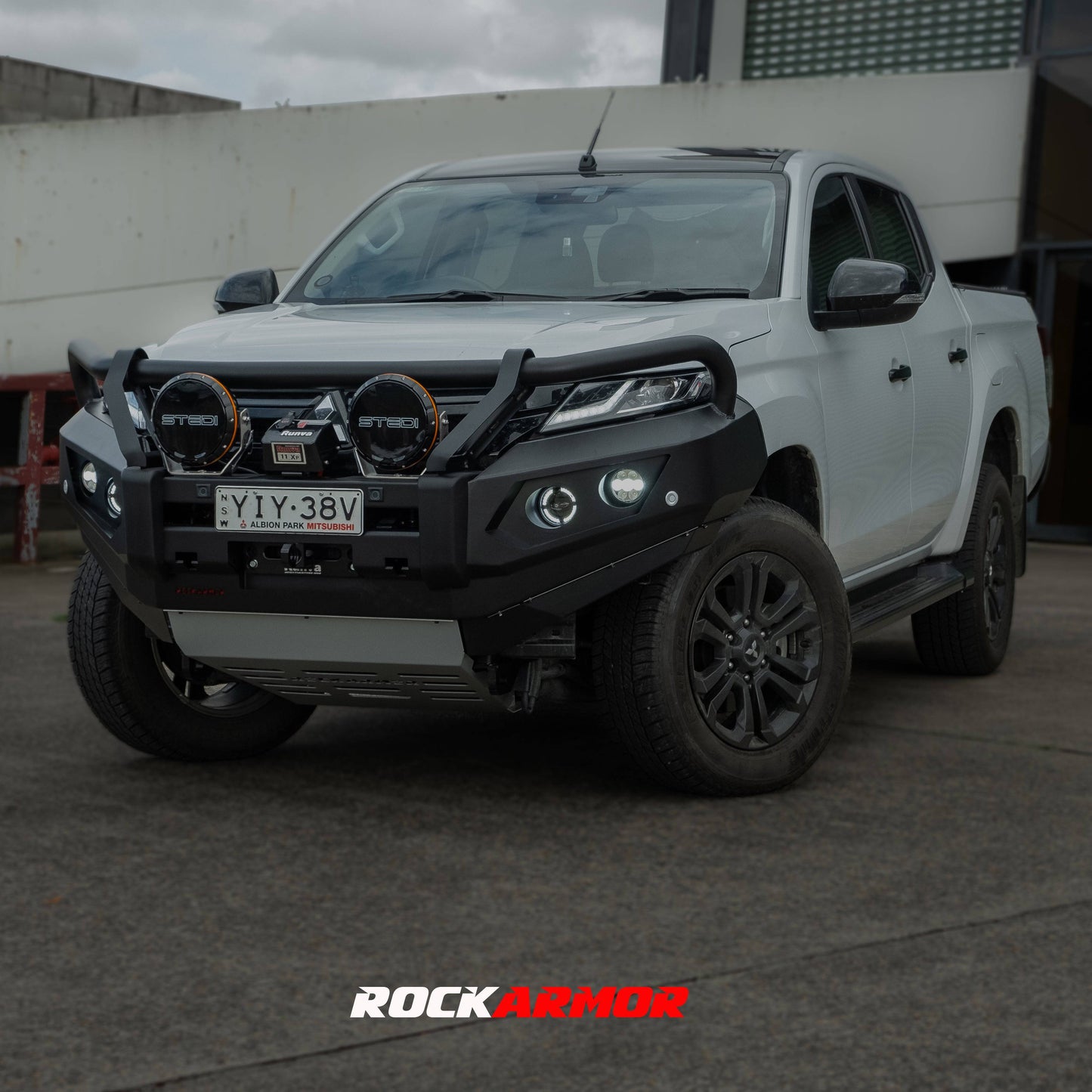 Rockarmor Gt Hoop Steel Bullbar - Mitsubishi Triton Mr 12/2018 - 02/2024 (Full Bar Replacement)