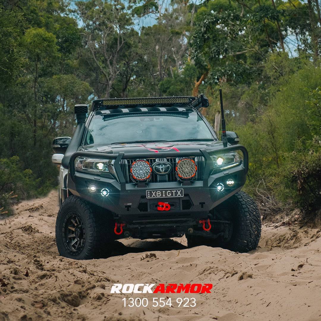 Rockarmor Gt Hoop Bullbar Combo Pack - Toyota Prado 150 2017+