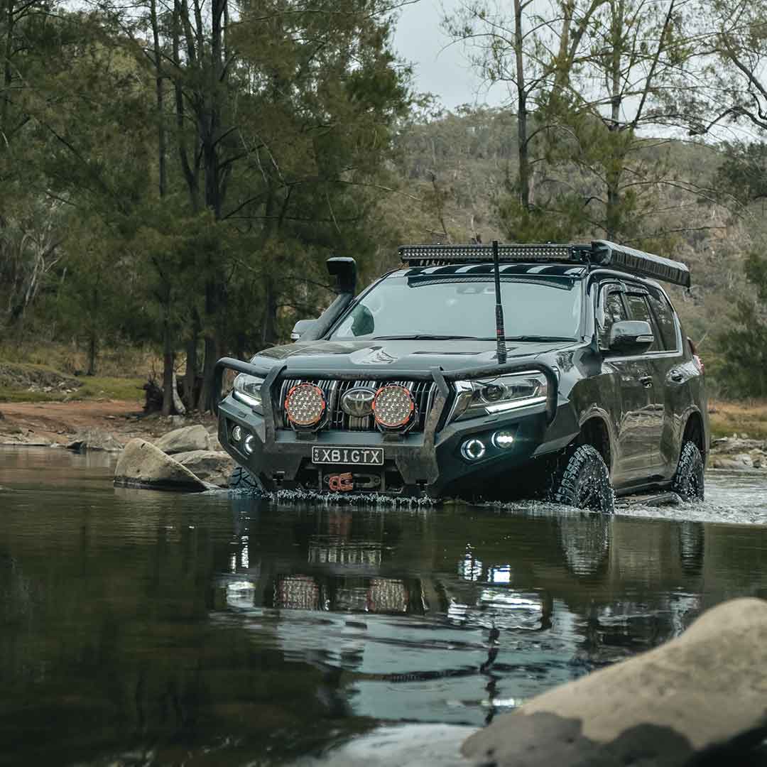 Rockarmor Gt Hoop Bullbar Combo Pack - Toyota Prado 150 2017+