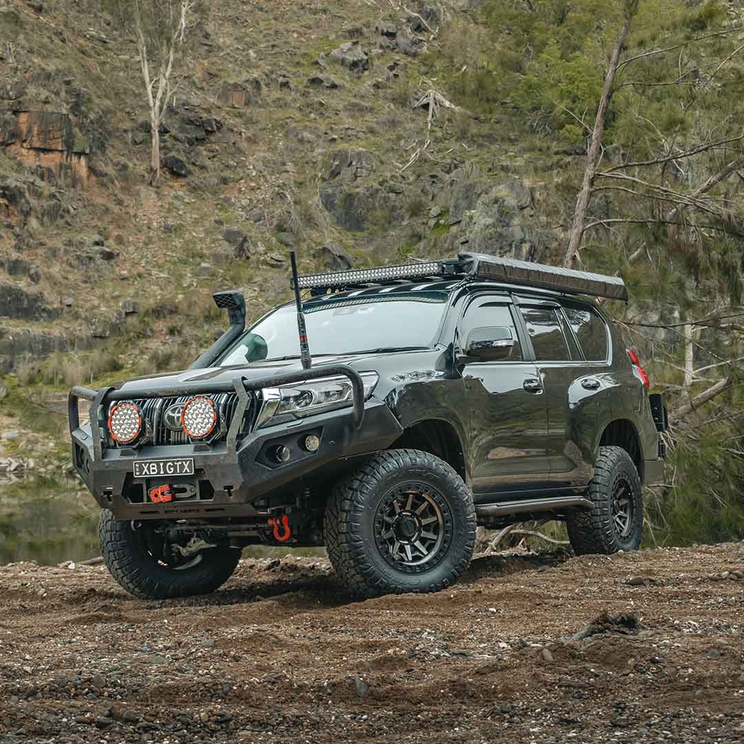 Rockarmor Gt Hoop Bullbar Combo Pack - Toyota Prado 150 2017+