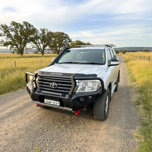 Rockarmor Gt Hoop Steel Bullbar Combo Package - Toyota 200 07-15+ (Full Bar Replacement)