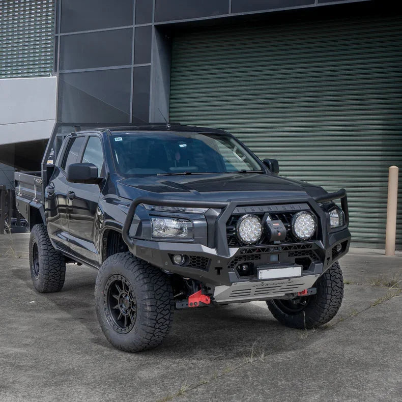 Isuzu MUX 08/2020-2024 PFL Rockarmor GT Hoop Bullbar Lift Combo