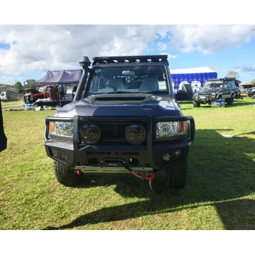 Rockarmor Gt Hoop Steel Bullbar - Toyota Landcruiser 76,78,79 2007-2023 (Full Bar Replacement) - Winch Bar