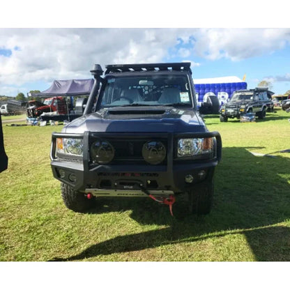 Toyota Landcruiser 78 Troopy 03/2007 - 08/2022 Rockarmor GT Hoop Bullbar Lift Combo