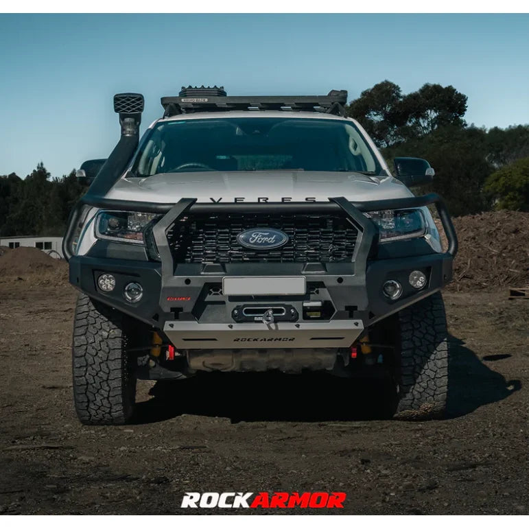 Ford Everest UA2 with aftermarket bull bar and snorkel for enhanced off-road protection