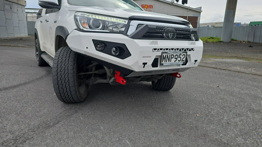 Rockarmor GT Hoopless Steel Bullbar fitted to Toyota Hilux N80 2015-2020