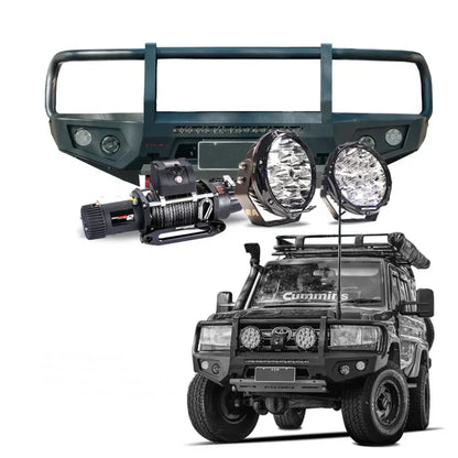 Rockarmor Gt Hoopless Steel Bullbar Combo Package - Toyota 79 79 03/2007 - 11/2023 (Full Bar Replacement)