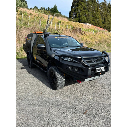Rockarmor Gt Steel Hoop Bullbar - Mitsubishi Mr Triton (Full Bar Replacement) - Winch Bar