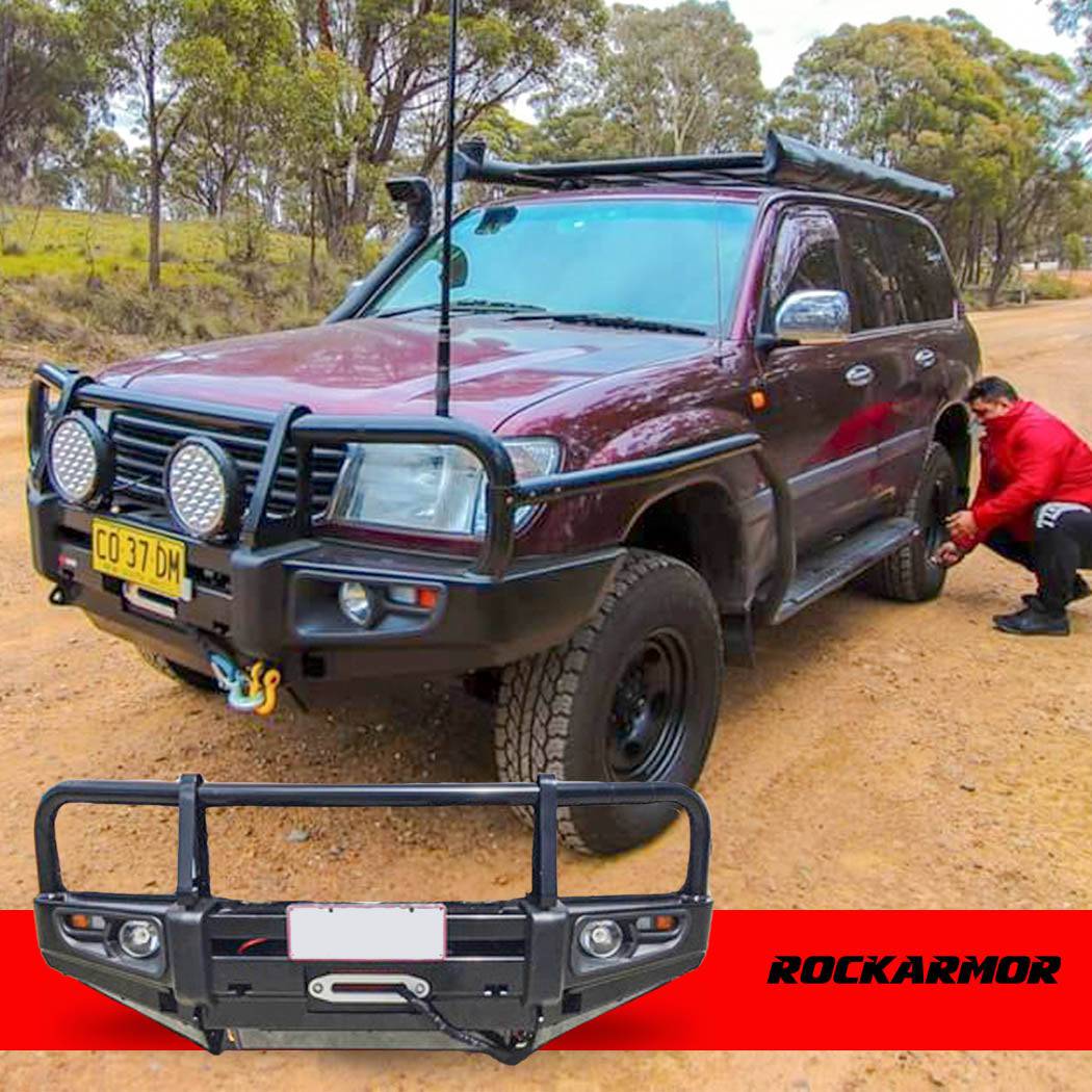 Rockarmor Premium Steel Bullbar - Toyota Landcruiser Fj105 1998-2002 (Live Axle)(Full Bar Replacement)