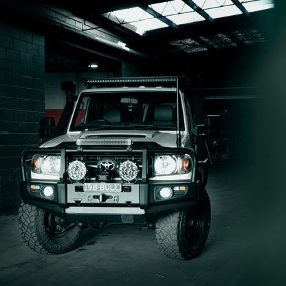 Rockarmor Premium Steel Bullbar - Toyota Landcruiser 76/78/79 2005+ (Full Bar Replacement)