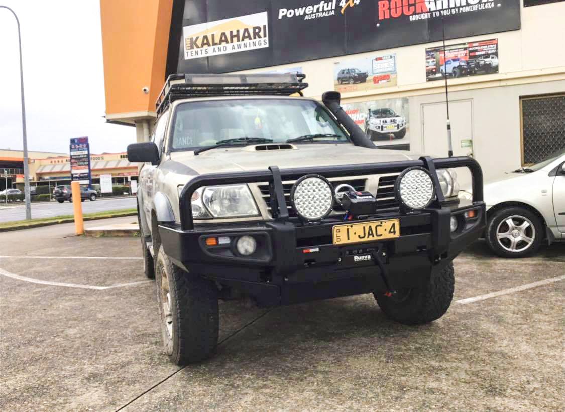 Rockarmor Premium Steel Bullbar - Nissan Patrol Gu1 97- 09/2004 (Full Bar Replacement)