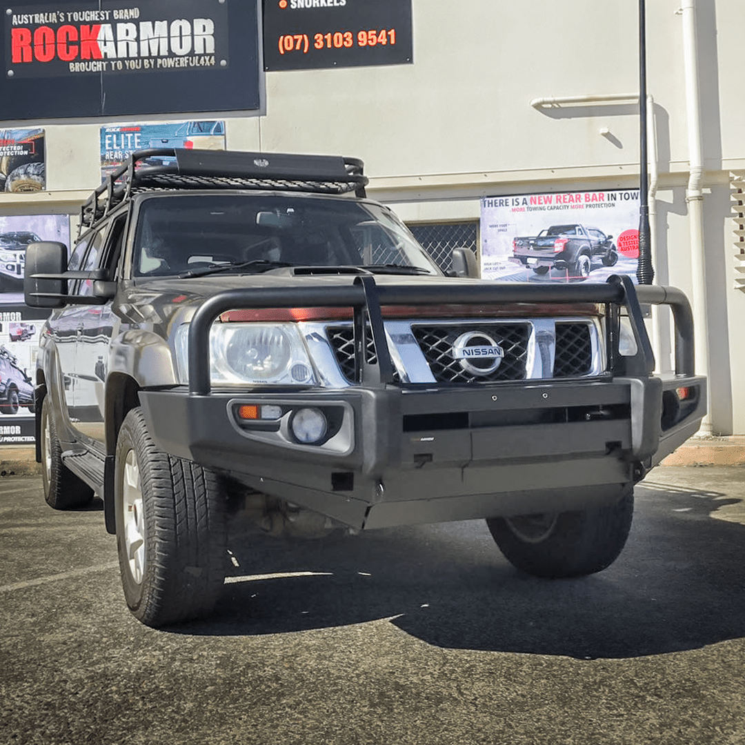 Rockarmor Premium Steel Bullbar - Nissan Patrol Gu1 97- 09/2004 (Full Bar Replacement)