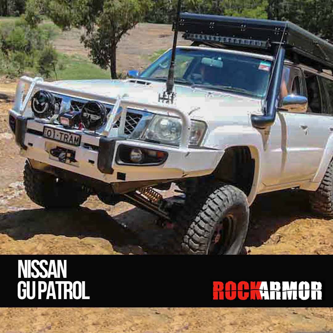 Rockarmor Premium Steel Bullbar - Nissan Patrol Gu4 2005 To Current (Full Bar Replacement)