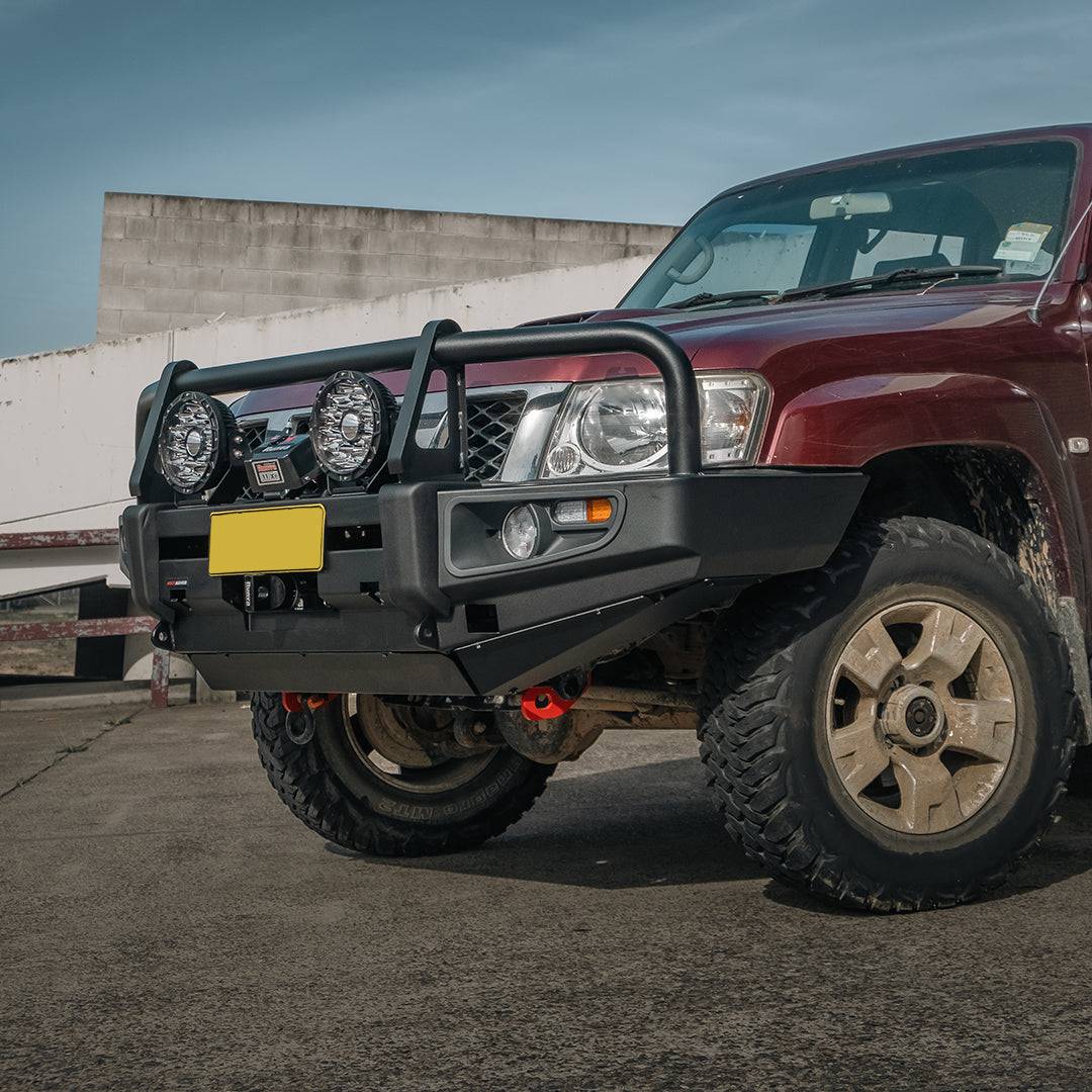 Rockarmor Premium Steel Bullbar - Nissan Patrol Gu4 2005 To Current (Full Bar Replacement)