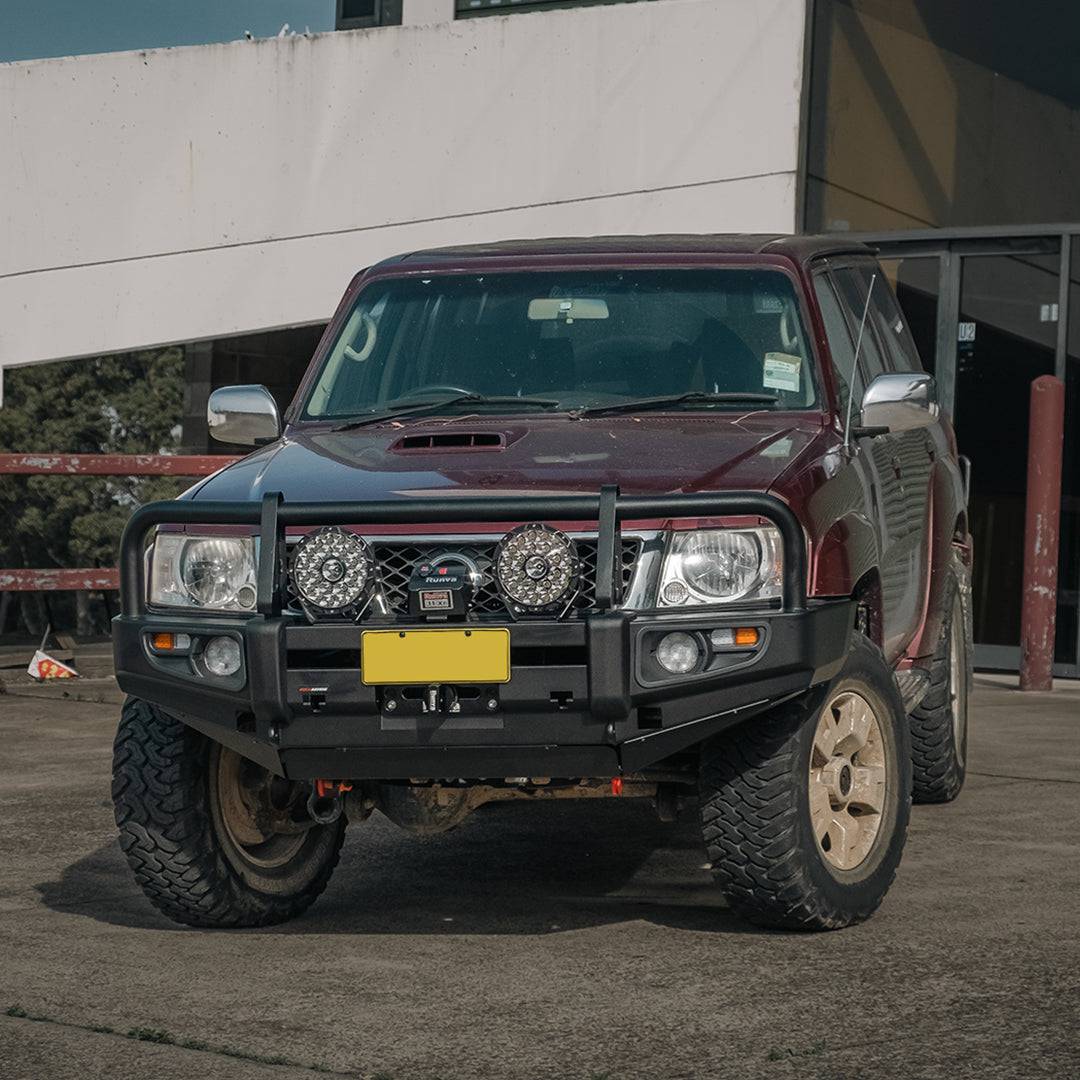 Rockarmor Premium Steel Bullbar - Nissan Patrol Gu4 2005 To Current (Full Bar Replacement)