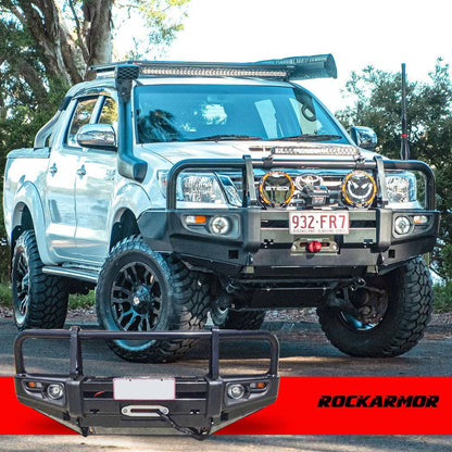 Rockarmor Premium Steel Bullbar - Toyota Hilux 2011-15 Bar Replacement (Eyebrows)