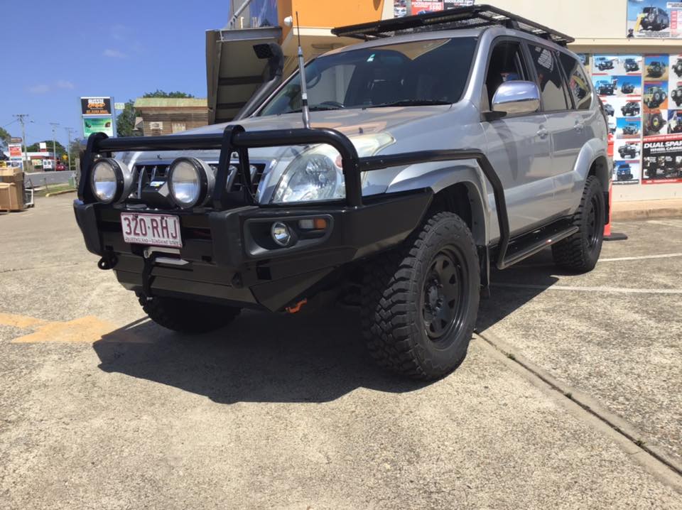 Rockarmor Premium Bullbar Frontal Combo To Suit Toyota Prado 120 2003-2009  (Full Bar Replacement)