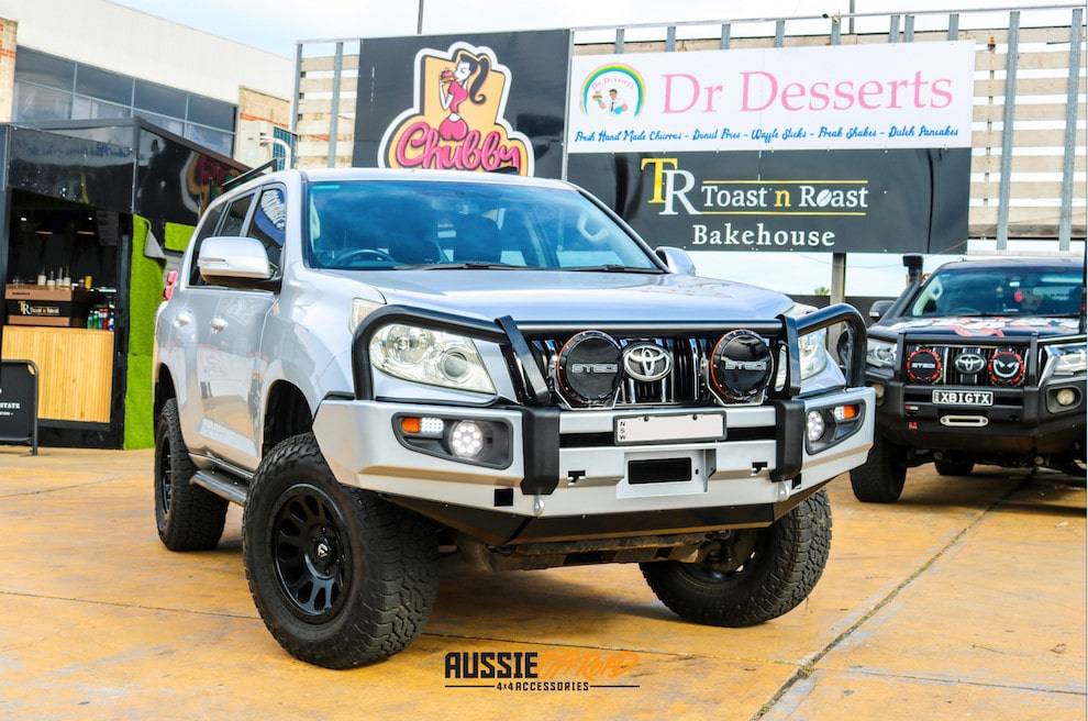 Rockarmor Premium Steel Bullbar - Toyota PradoÂ Fj150 2009-2013 (Bumper Cut)