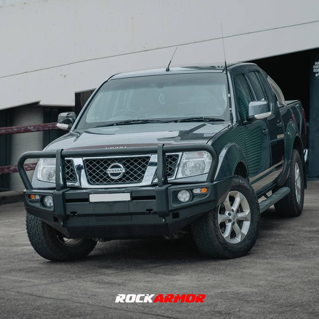 Rockarmor Premium Steel Bullbar - Nissan Navara D40 2005-2015 Spanish/Thai & Pathfinder R51 (Will Not Fit Stx550)(Bar Cu