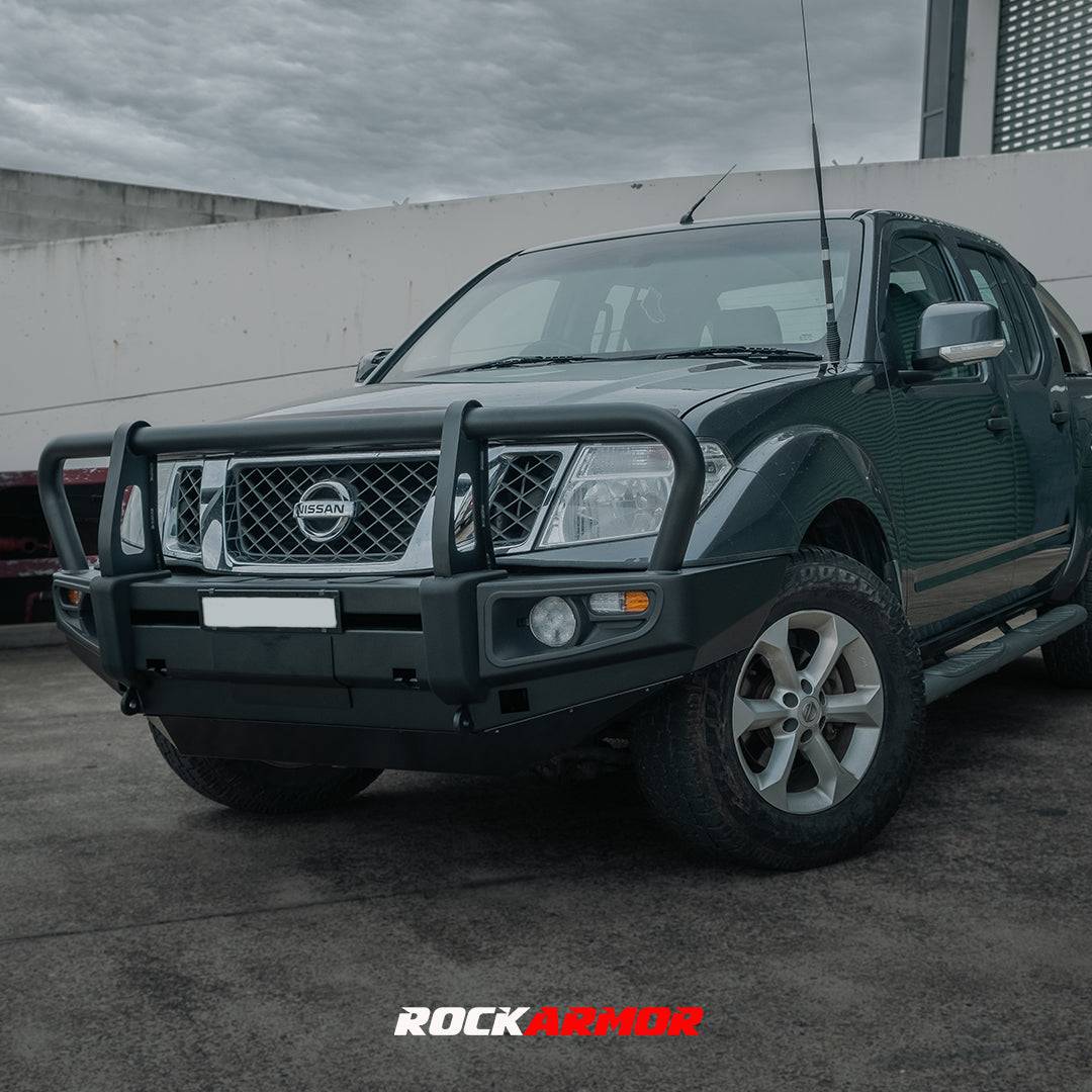 Rockarmor Premium Steel Bullbar - Nissan Navara D40 2005-2015 Spanish/Thai & Pathfinder R51 (Will Not Fit Stx550)(Bar Cu