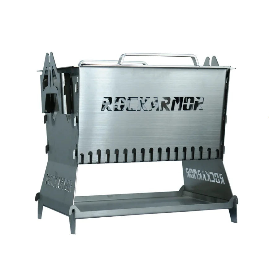 Rockarmor Premium Camp Fire Pit & Bbq Grille