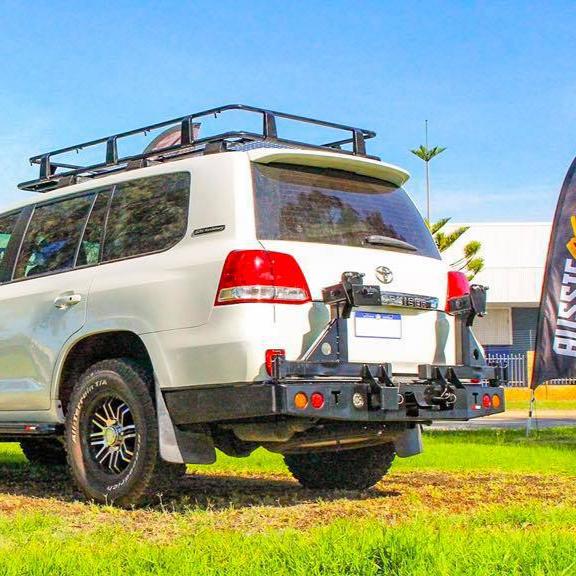 Rockarmor Steel Dual Wheel Carrier - Toyota Landcruiser Fj200 2008 To Current (With Built In Towbar)