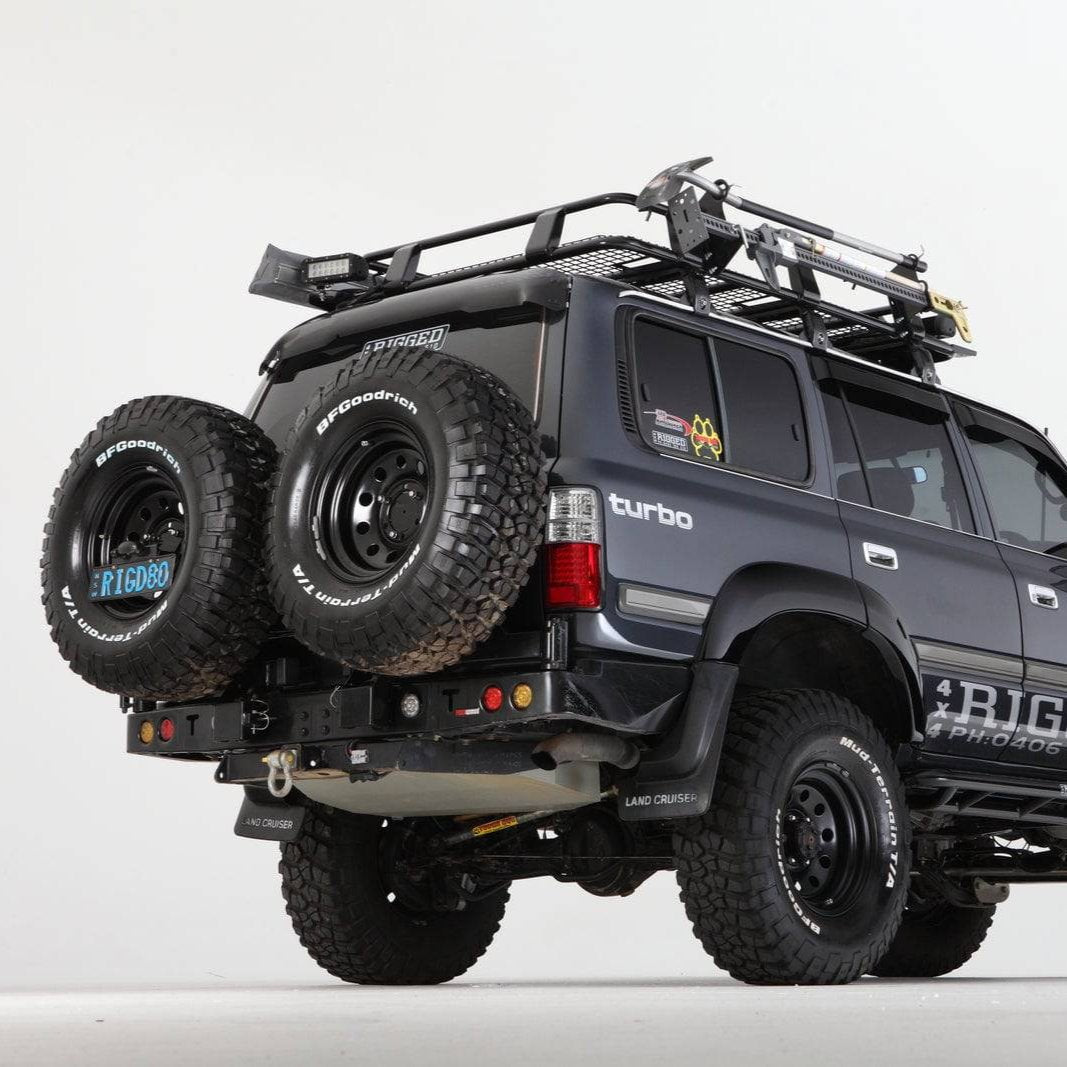 Rockarmor Steel Dual Wheel Carrier - Toyota Landcruiser Fj80 1992-1997