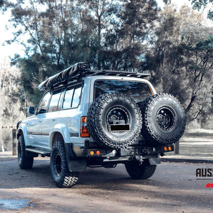 Rockarmor Steel Dual Wheel Carrier - Toyota Landcruiser Fj80 1992-1997
