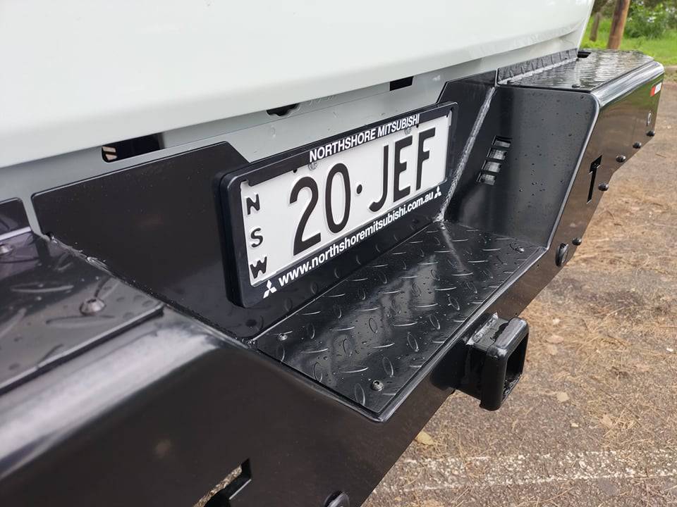 Rockamor Elite Steel Rear Step / Towbar - Mitsubishii Mr Triton 2019+ Glx/Glx+/Gls/GlsrÂ
