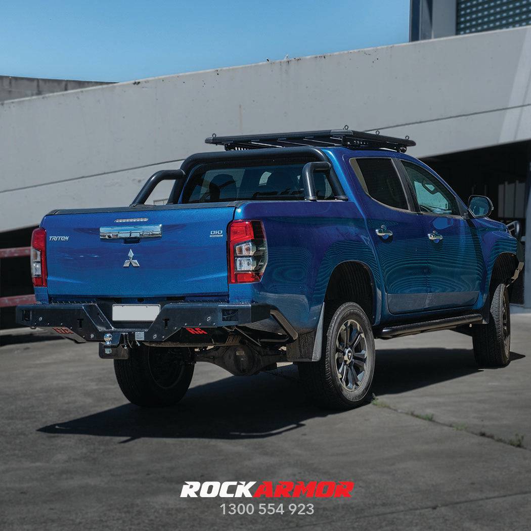 Rockamor Elite Steel Rear Step / Towbar - Mitsubishii Mr Triton 2019+ Glx/Glx+/Gls/GlsrÂ