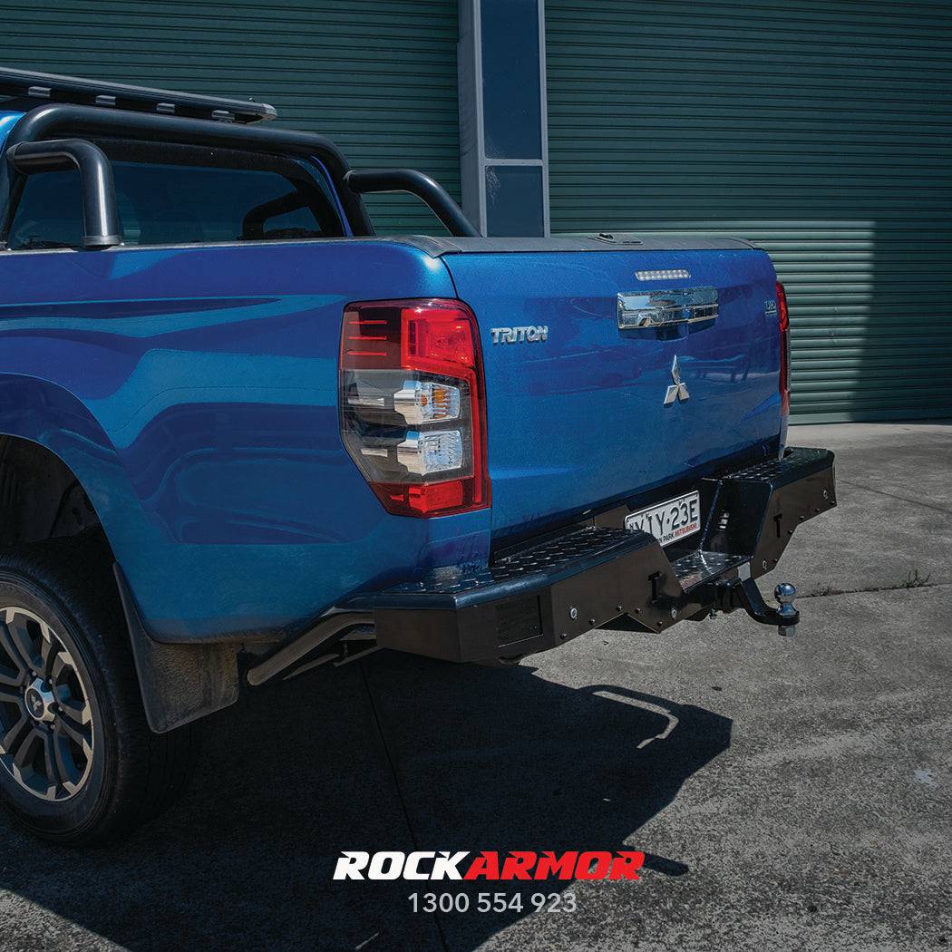 Rockamor Elite Steel Rear Step / Towbar - Mitsubishii Mr Triton 2019+ Glx/Glx+/Gls/GlsrÂ