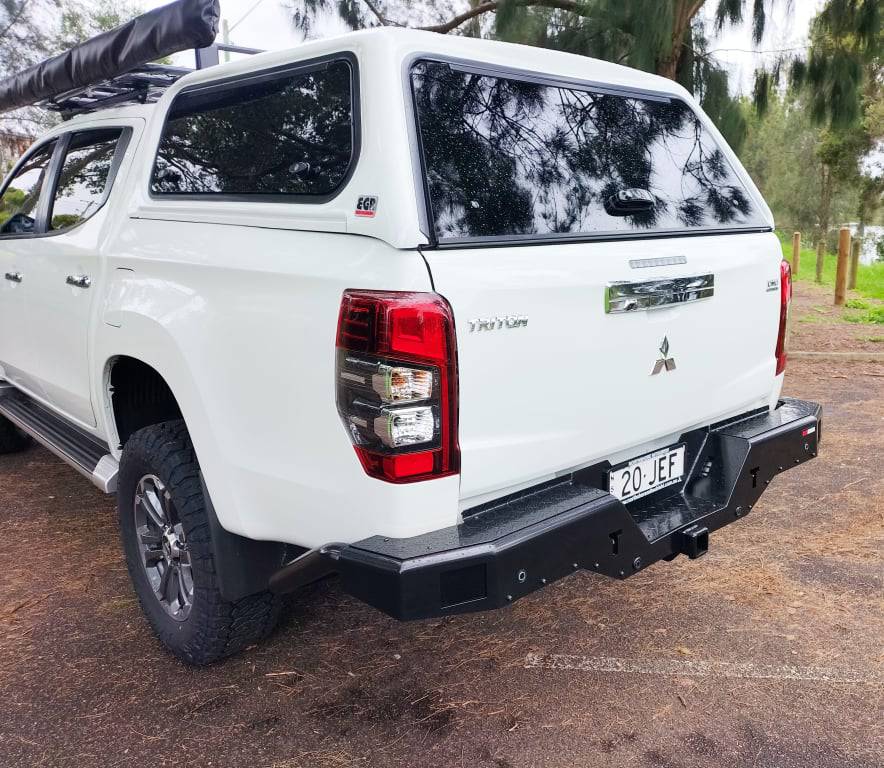 Rockamor Elite Steel Rear Step / Towbar - Mitsubishii Mr Triton 2019+ Glx/Glx+/Gls/GlsrÂ