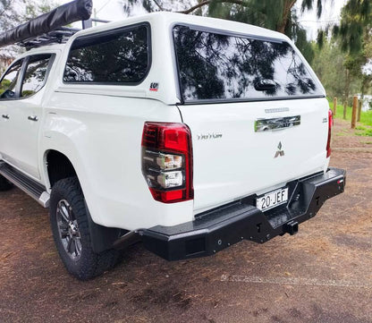 Rockamor Elite Steel Rear Step / Towbar - Mitsubishii Mr Triton 2019+ Glx/Glx+/Gls/GlsrÂ