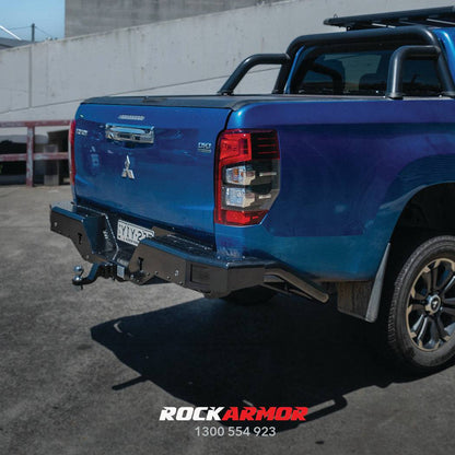 Rockamor Elite Steel Rear Step / Towbar - Mitsubishii Mr Triton 2019+ Glx/Glx+/Gls/GlsrÂ