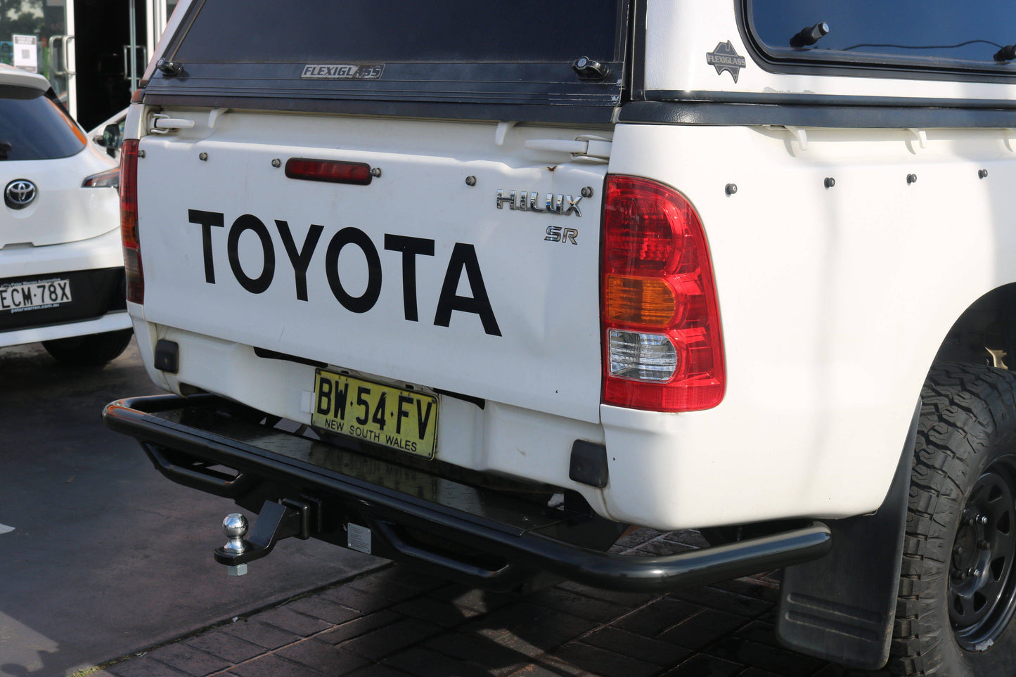Rockarmor Premium Steel Rear Step / Towbar - Toyota Hilux N70 2005 - Early 2015 (Tub Rear)