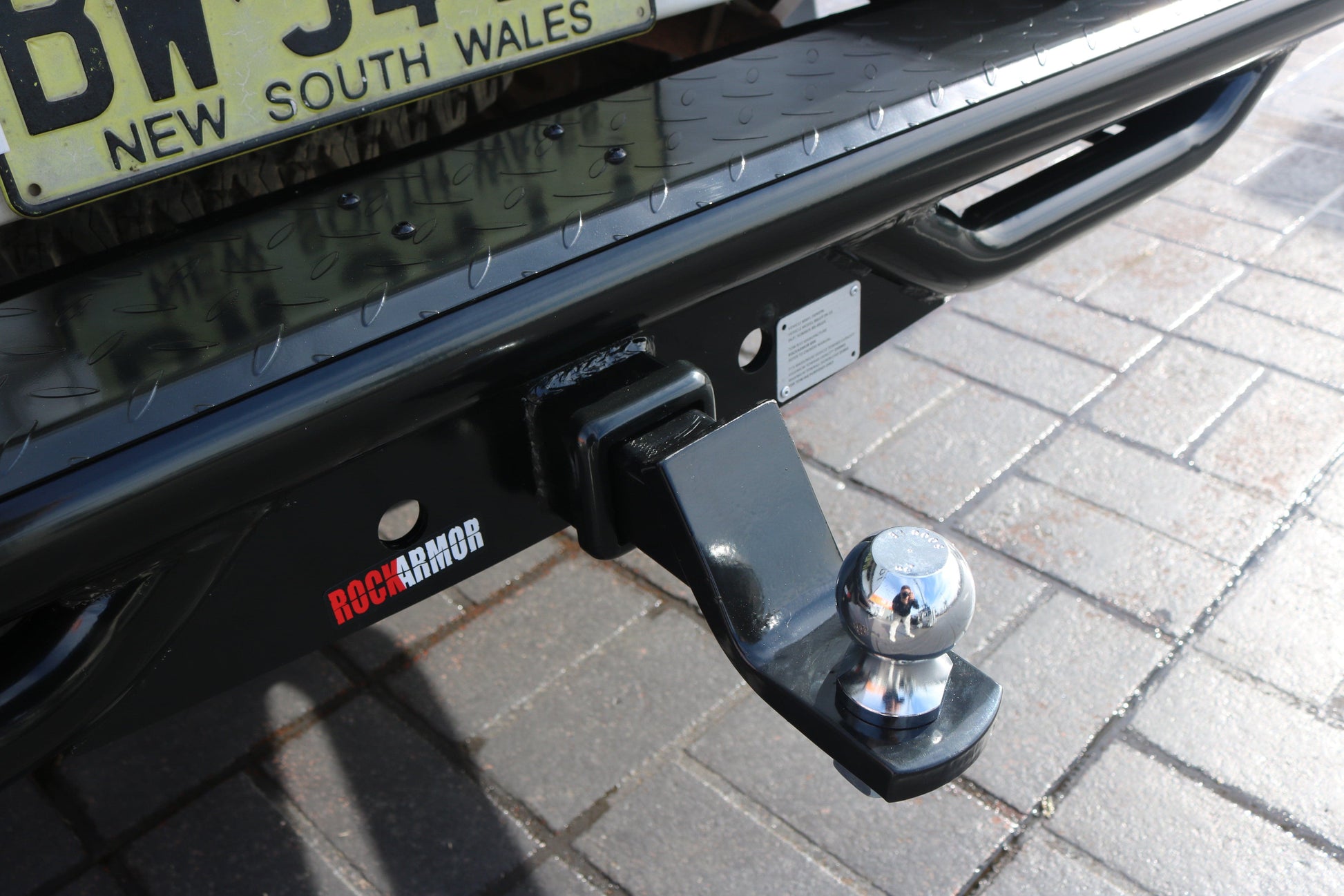 Rockarmor Premium Steel Rear Step / Towbar - Toyota Hilux N70 2005 - Early 2015 (Tub Rear)