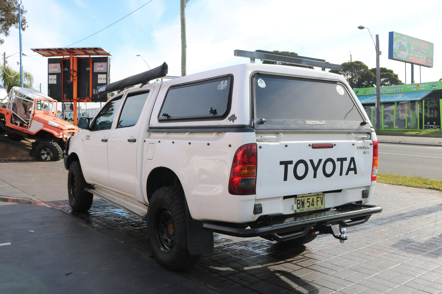 Rockarmor Premium Steel Rear Step / Towbar - Toyota Hilux N70 2005 - Early 2015 (Tub Rear)