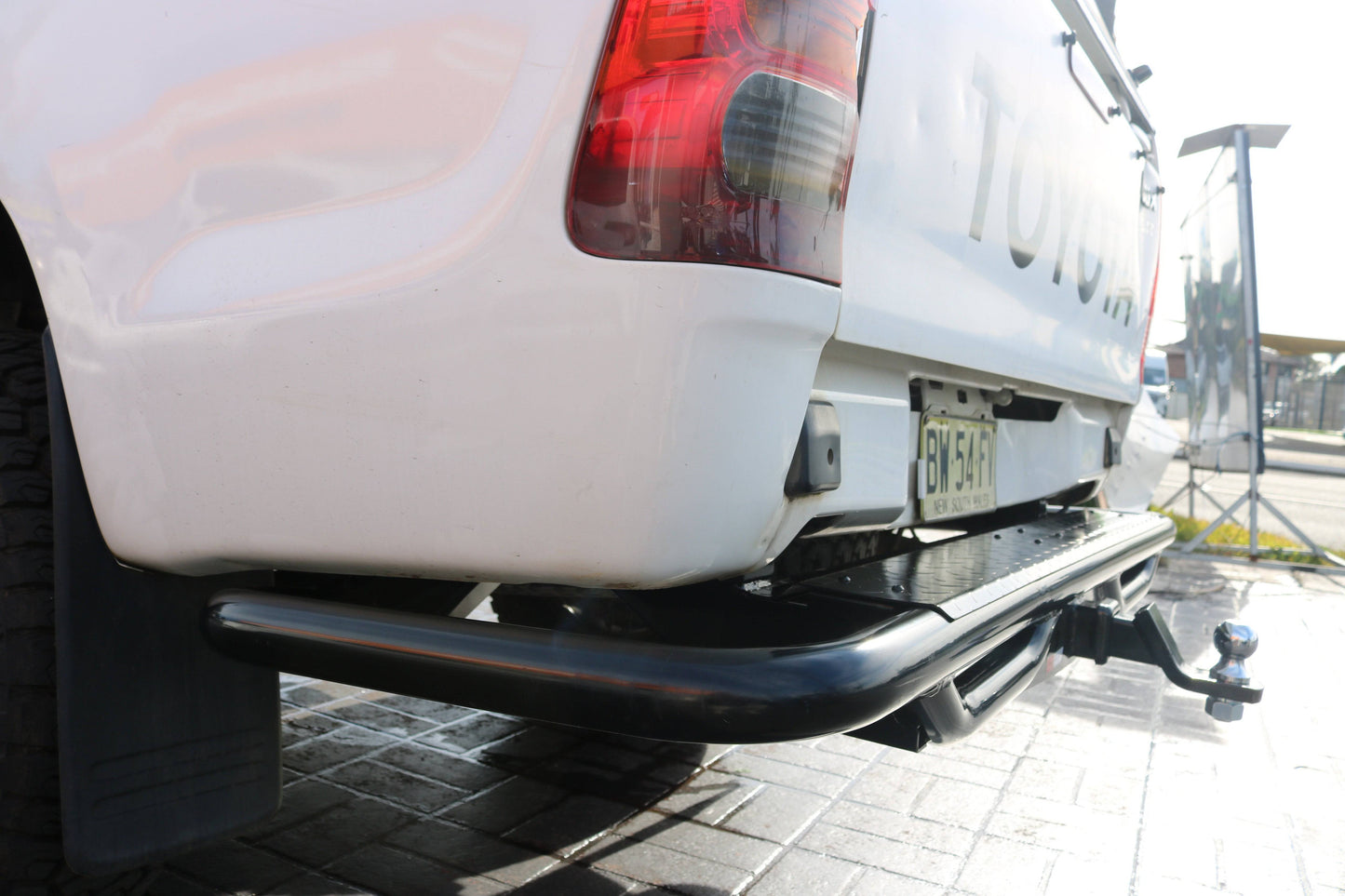 Rockarmor Premium Steel Rear Step / Towbar - Toyota Hilux N70 2005 - Early 2015 (Tub Rear)