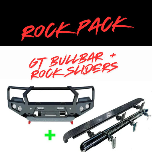Rockarmor Rock Pack — Ford Everest (Px 2 & Px 3) | GT Hoop Bullbar + Rock Sliders