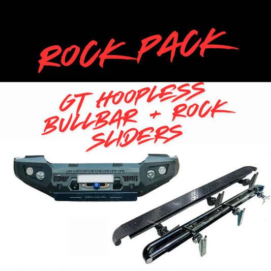 Rockarmor Rock Pack — Ford Everest Ua1 & Ua2 2015-2022 | GT Hoopless Bullbar + Rock Sliders
