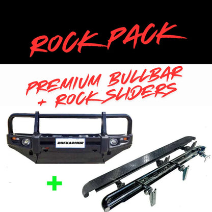 Rockarmor Rock Pack — Toyota Landcruiser 76/78/79 2005+ | Premium Bullbar + Rock Sliders